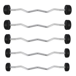 GSL-20 SZTANGA/GRYF STAŁY ŁAMANY GUMOWANY 20 KG HMS