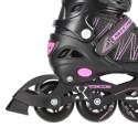 NH11912 A 2w1 BLACK/PINK ROZM. S(31-34) ŁYŻWOROLKI Z WYM. PŁ. HOKEJOWĄ NILS EXTREME