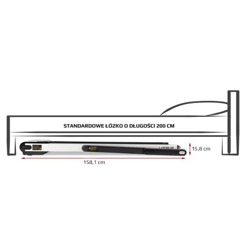LOOP12 MULTI BLACK BIEŻNIA ELEKTRYCZNA Z BIURKIEM HMS