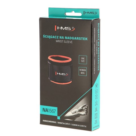 NA1567 POMARAŃCZOWY ONE SIZE ŚCIĄGACZ NA NADGARSTEK HMS