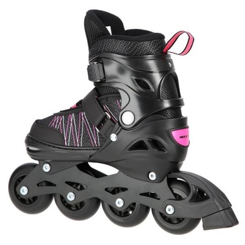 NH11912 A 2w1 BLACK/PINK ROZM. M(35-38) ŁYŻWOROLKI Z WYM. PŁ. HOKEJOWĄ NILS EXTREME
