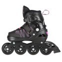 NH11912 A 2w1 BLACK/PINK ROZM. M(35-38) ŁYŻWOROLKI Z WYM. PŁ. HOKEJOWĄ NILS EXTREME