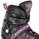 NH11912 A 2w1 BLACK/PINK ROZM. M(35-38) ŁYŻWOROLKI Z WYM. PŁ. HOKEJOWĄ NILS EXTREME