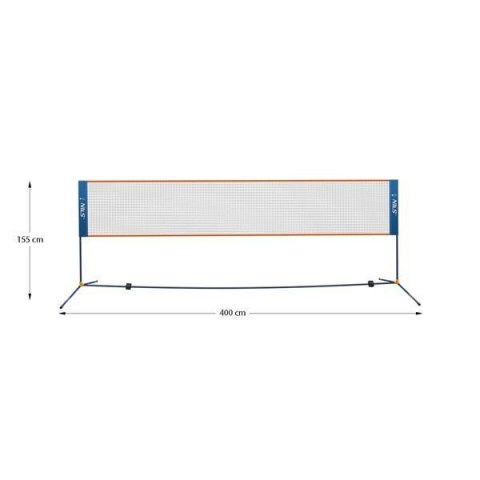 NN400 SIATKA DO BADMINTONA 400CM POKROWIEC PEŁNY NILS