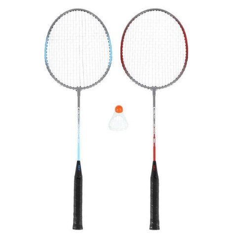 NRZ002 STEEL / ZESTAW DO BADMINTONA 2 RAKIETY + LOTKA NILS