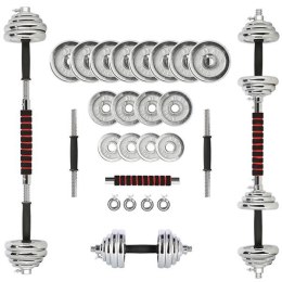 STC21 SZTANGIELKI/SZTANGA W WALIZCE CHROM 2x10KG HMS