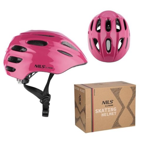 MTW01 LED różowy ROZM. XXS (42-48 cm) KASK NILS EXTREME