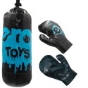 ZESTAW BOKSERSKI DLA DZIECI : WOREK I RĘKAWICE