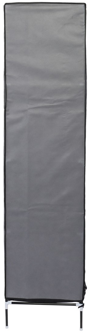GARDEROBA TEKSTYLNA 127x45x172 cm CIEMNOSZARA