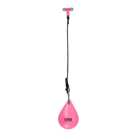 OHA02 HULA HOP PINK Z WYPUSTKAMI I OBCIĄŻNIKIEM ONE FITNESS
