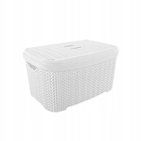 Koszyk z pokrywką KNIT 6 l