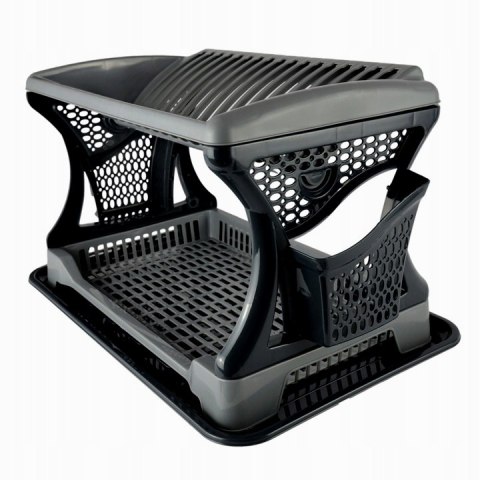 Suszarka do naczyń z ociekaczem 2 poziomowa 470x302x270 mm