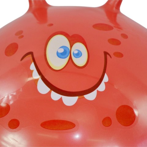 PIŁKA DO SKAKANIA Z ROGAMI 45CM CZERWONA