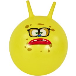 PIŁKA DO SKAKANIA Z ROGAMI 45CM ŻÓŁTA