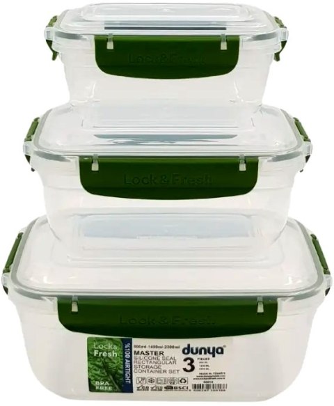 Kpl. Pojemników prostokątnych MASTER 3 cz.