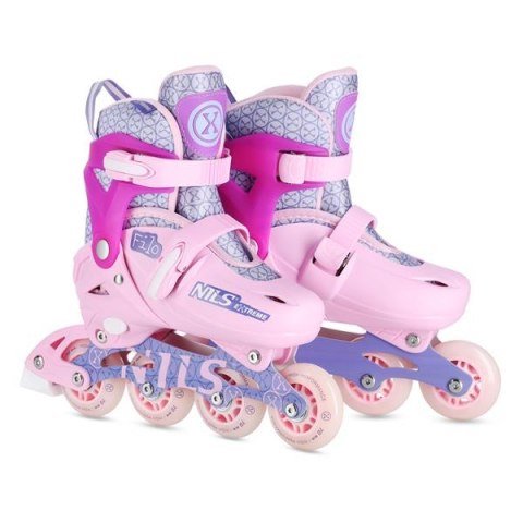 NA13102 ŁYŻWOROLKI FILO RÓŻOWE ROZM. XS(26-29) NILS EXTREME