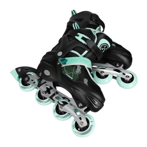 NA13808 ŁYŻWOROLKI COSMO ZIELONE ROZM. M(34-37) NILS EXTREME
