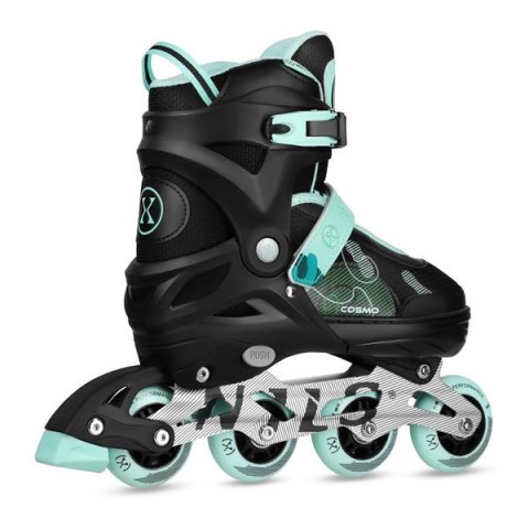 NA13808 ŁYŻWOROLKI COSMO ZIELONE ROZM. M(34-37) NILS EXTREME