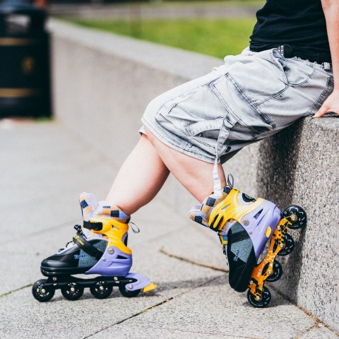 NA13810 ŁYŻWOROLKI TWIST ŻÓŁTE ROZM. S(31-34) NILS EXTREME