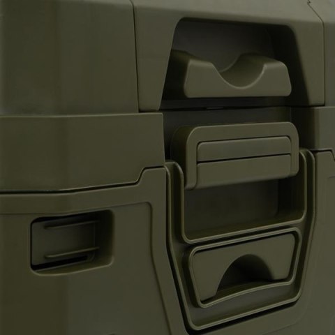 NCB4003 SKŁADANA SKRZYNIA KEMPINGOWA Z POKRYWĄ ZIELONA 50L NILS CAMP