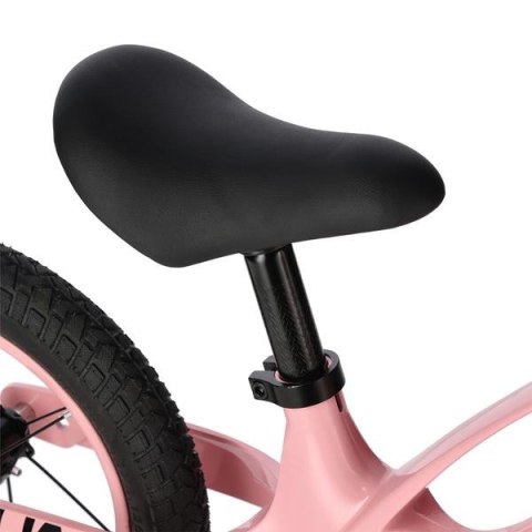 RB901 LED ROWEREK BIEGOWY KOŁA POMPOWANE 12'' RÓŻOWY NILS FUN