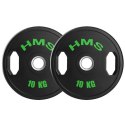 TOG10 2 x 10 KG TALERZ OLIMPIJSKI OGUMOWANY 2 x 10 KG HMS