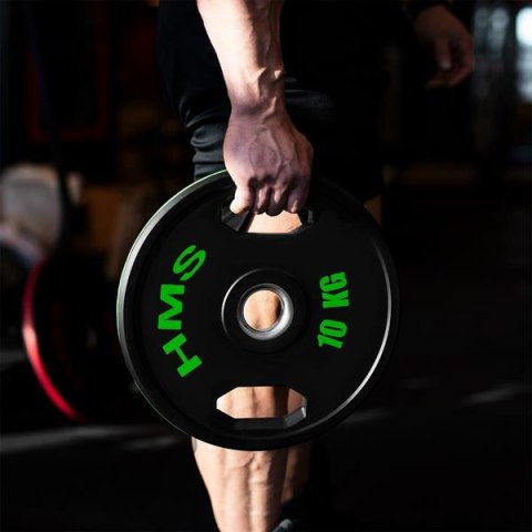 TOG10 2 x 10 KG TALERZ OLIMPIJSKI OGUMOWANY 2 x 10 KG HMS