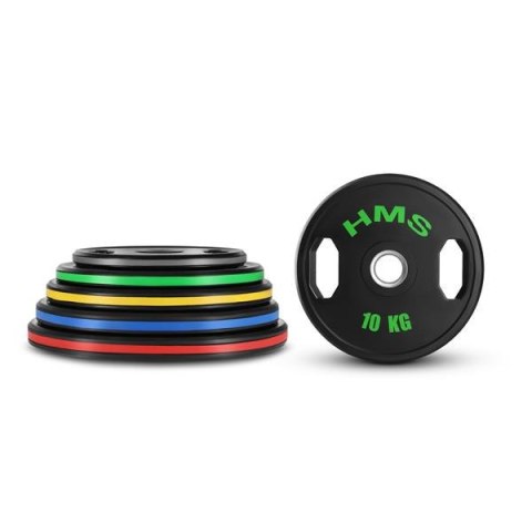 TOG10 2 x 10 KG TALERZ OLIMPIJSKI OGUMOWANY 2 x 10 KG HMS