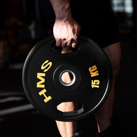 TOG15 2 x 15 KG TALERZ OLIMPIJSKI OGUMOWANY 2 x 15 KG HMS