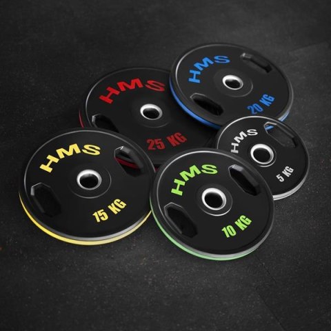 TOG15 2 x 15 KG TALERZ OLIMPIJSKI OGUMOWANY 2 x 15 KG HMS