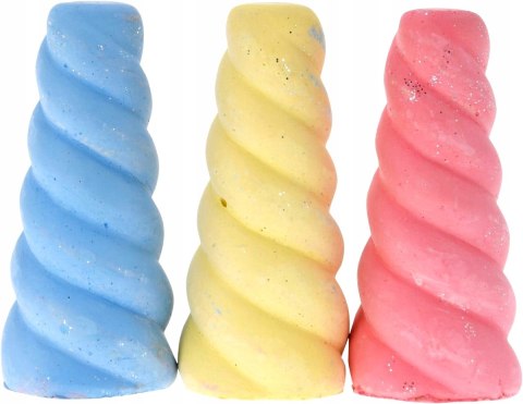 KREDA CHODNIKOWA JEDNOROŻEC Z EFEKTEM BROKATU 3 SZT