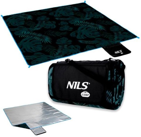 NC2222 KOC PIKNIKOWY LIŚCIE 200x200 PE ALU NILS CAMP