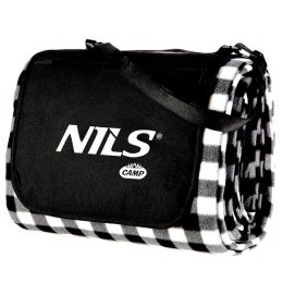 NC2311 KOC PIKNIKOWY BIAŁO-CZARNY 200x200 CM PE + ALU NILS CAMP