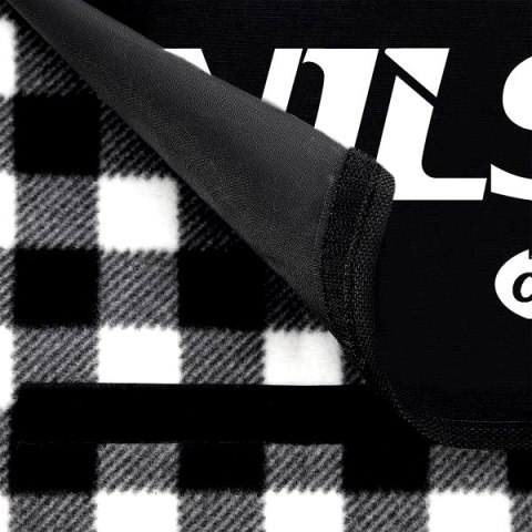 NC2311 KOC PIKNIKOWY BIAŁO-CZARNY 200x200 CM PE + ALU NILS CAMP