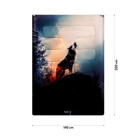 NC3601 ŚPIWÓR 3W1 DWUOSOBOWY WOLF NILS CAMP