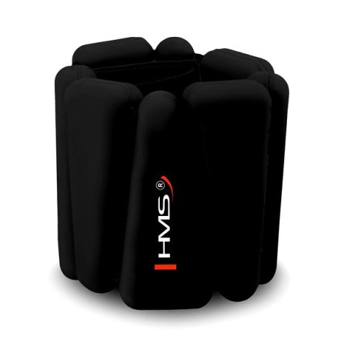 SNK01 BLACK SILIKONOWE OBCIĄŻNIKI DO ĆWICZEŃ NA KOSTKI I NADGARSTKI HMS