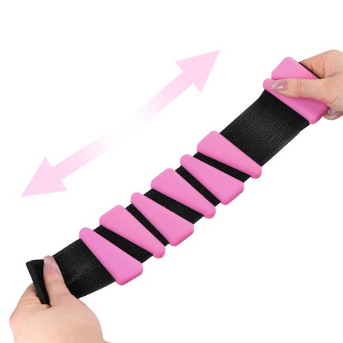 SNK01 PINK SILIKONOWE OBCIĄŻNIKI DO ĆWICZEŃ NA KOSTKI I NADGARSTKI HMS