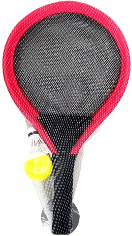 ZESTAW 2 RAKIETY LOTKA PIŁKA DO TENISA BADMINTONA ENERO TOYS