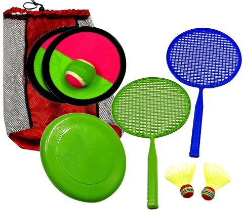 ZESTAW GIER OUTDOOR NA PLAŻĘ 3W1 ENERO TOYS