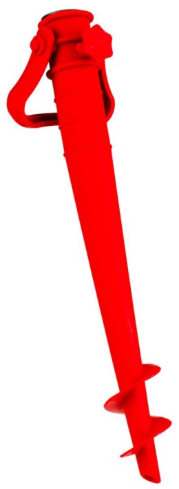 BAZA MOCOWANIE DO PARASOLA PLASTIKOWA WKRĘCANA CZERWONA