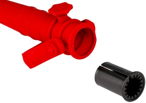 BAZA MOCOWANIE DO PARASOLA PLASTIKOWA WKRĘCANA CZERWONA