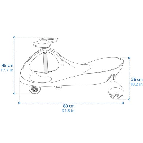 Jeździk grawitacyjny Meteor Swingo granatowy