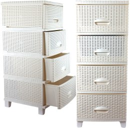 KOMODA RATTAN TURAN BIAŁA