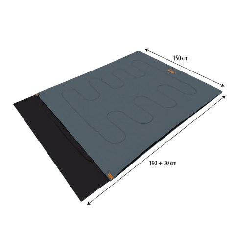 NC2001 ANTRACYT-POMARAŃCZOWY PODWÓJNY ŚPIWÓR NILS CAMP