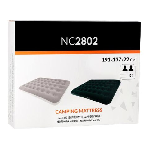 NC2802 MATERAC TURYSTYCZNY DMUCHANY 191X137X22 CM ZIELONY NILS CAMP