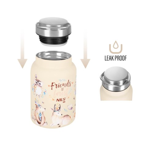 NC3806 BUTELKA NA WODĘ 520ML STALOWA FOREST NILS CAMP