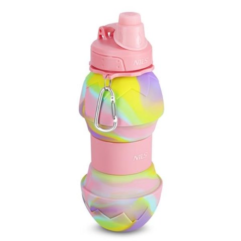 NC4102 BIDON SILIKONOWY SKŁADANY 700ML RÓŻOWY NILS