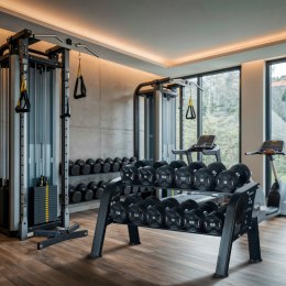 STR48 STOJAK NA HANTLE DWURZĘDOWY 6 PAR COMMERCIAL HMS