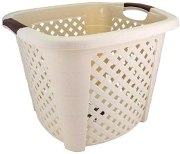 Kosz kwadrat RATTAN 34l -beż */ 44x44x33 cm/