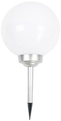 LAMPA SOLARNA KULA MLECZNA 30x62CM
